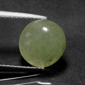 Giadeite naturale verde da 3,60 ct, trasparente, trasparente/traslucido