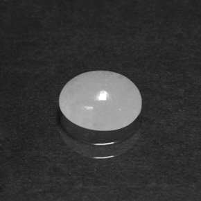 Giadeite naturale bianco da 1,84 ct, taglio ovale, traslucido