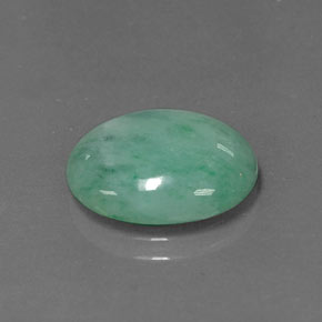 Giadeite Verde naturale da 5.48 ct, Taglio ovale, Opaco