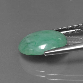 Giadeite Verde naturale da 5.48 ct, Taglio ovale, Opaco