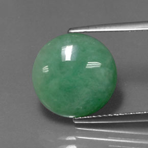 Giadeite Verde naturale da 5.92 ct, Taglio rotondo, Opaco