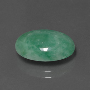 Giadeite Verde naturale da 5.68 ct, Taglio ovale, Opaco