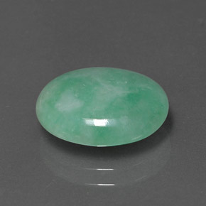 Giadeite Verde naturale da 4.28 ct, Taglio ovale, Opaco