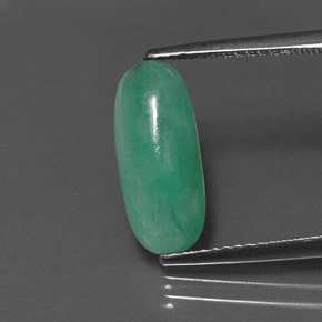 Giadeite Verde naturale da 3.02 ct, Taglio ovale, Opaco