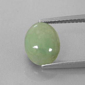 Giadeite Verde naturale da 2.78 ct, Taglio ovale, Traslucido