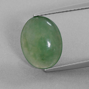 Giadeite Verde naturale da 3.08 ct, Ovale, Traslucido