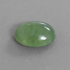 Giadeite naturale verde da 4,02 ct, taglio ovale, traslucido
