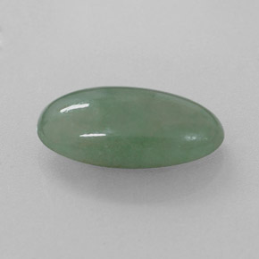 Giadeite naturale verde da 4,81 ct, taglio ovale, traslucido