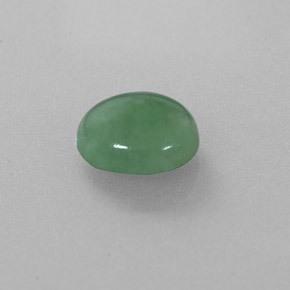 Giadeite naturale verde da 2,32 ct, taglio ovale, traslucido