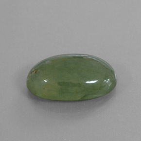 Giadeite naturale verde da 9,98 ct, taglio ovale, trasparente