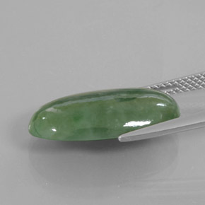 Giadeite Verde naturale da 8.88 ct, Ovale, Trasparente