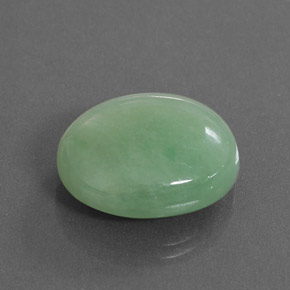 Giadeite Verde naturale da 21.62 ct, Taglio ovale, Opaco