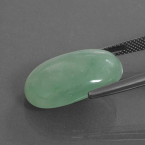 Giadeite Verde naturale da 18.38 ct, Ovale, Traslucido