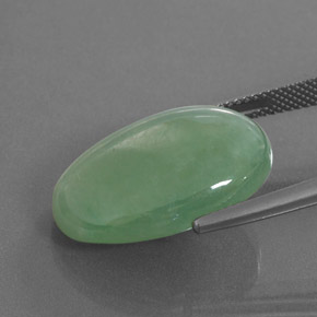 Giadeite Verde naturale da 20.88 ct, Ovale, Traslucido