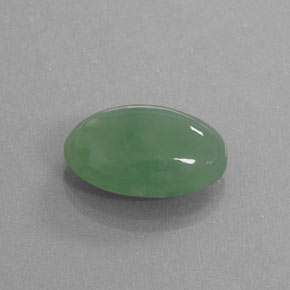 Giadeite Verde naturale da 11.46 ct, Taglio ovale, Traslucido