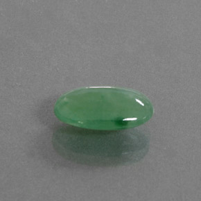 Giadeite Verde naturale da 4.58 ct, Taglio ovale, Trasparente