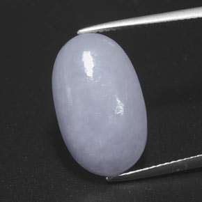 Giadeite naturale blu da 10,58 ct, taglio ovale, opaco