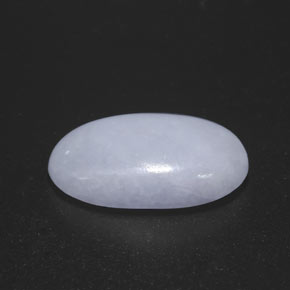 Giadeite naturale blu da 10,58 ct, taglio ovale, opaco