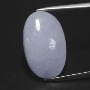 Giadeite naturale blu da 11,83 ct, taglio ovale, opaco