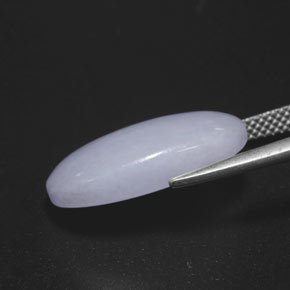 Giadeite naturale blu da 11,83 ct, taglio ovale, opaco