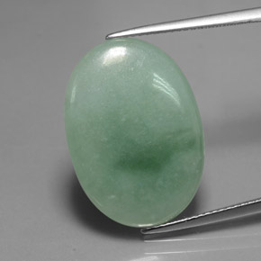 Giadeite Verde naturale da 15.88 ct, Taglio ovale, Traslucido