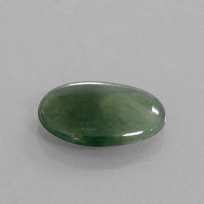 Giadeite naturale verde da 5,69 ct, taglio ovale, trasparente