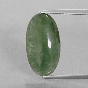 Giadeite Verde naturale da 6.72 ct, Taglio ovale, Trasparente