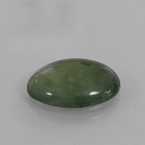 Giadeite naturale verde da 4,16 ct, taglio ovale, trasparente