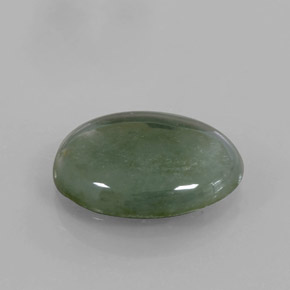Giadeite naturale verde da 5,01 ct, taglio ovale, traslucido