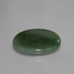 Giadeite Verde naturale da 9.83 ct, Taglio ovale, Traslucido