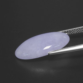 Giadeite naturale blu da 9,27 ct, taglio ovale, opaco