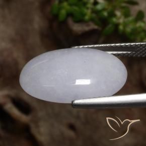 Giadeite Grigio naturale da 11.17 ct, Ovale, Traslucido