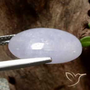 Giadeite Grigio naturale da 9.31 ct, Ovale, Traslucido