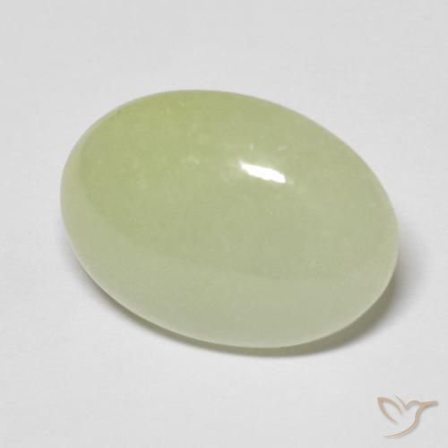Giadeite Verde oliva naturale da 10.83 ct, Ovale, Traslucido