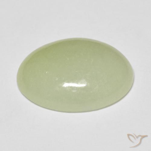Giadeite Verde oliva naturale da 10.83 ct, Ovale, Traslucido