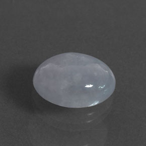 Giadeite naturale blu da 9,76 ct, taglio ovale, opaco