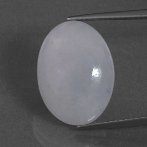 Giadeite naturale blu da 11,27 ct, taglio ovale, traslucido