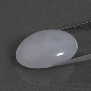 Giadeite naturale blu da 11,27 ct, taglio ovale, traslucido