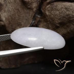 Giadeite Grigio naturale da 18.50 ct, Ovale, Opaco