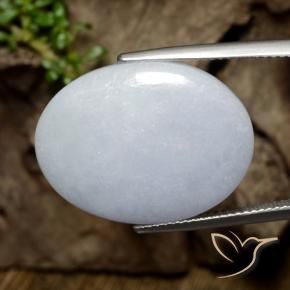 Giadeite Grigio naturale da 21.11 ct, Ovale, Traslucido