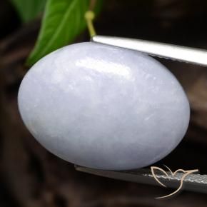 Giadeite Viola chiaro naturale da 25.96 ct, Ovale, Opaco
