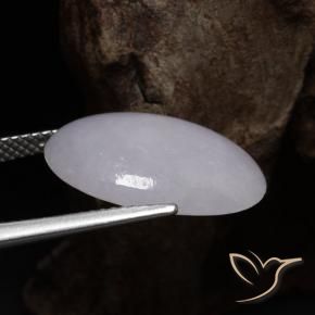 Giadeite Grigio naturale da 8.98 ct, Ovale, Traslucido
