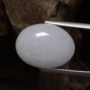 Giadeite naturale blu da 8,66 ct, taglio ovale, traslucido