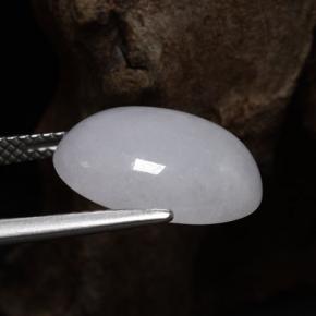 Giadeite naturale blu da 8,66 ct, taglio ovale, traslucido