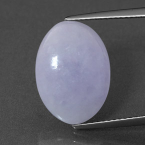 Giadeite naturale blu da 6,77 ct, taglio ovale, opaco
