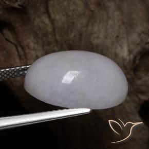 Giadeite Grigio naturale da 14.15 ct, Ovale, Opaco