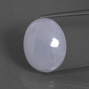 Giadeite naturale blu da 16,47 ct, taglio ovale, opaco