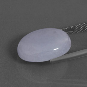 Giadeite naturale blu da 16,47 ct, taglio ovale, opaco