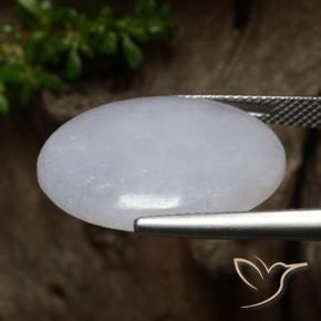 Giadeite Grigio naturale da 16.67 ct, Ovale, Traslucido