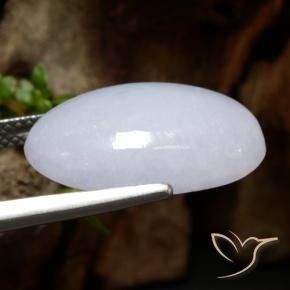 Giadeite Grigio naturale da 12.95 ct, Ovale, Traslucido